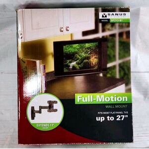 Sanus SF213-B1 Full-Motion TV Wall Mount Flat Panel TVs Up‎ To 27 Inch